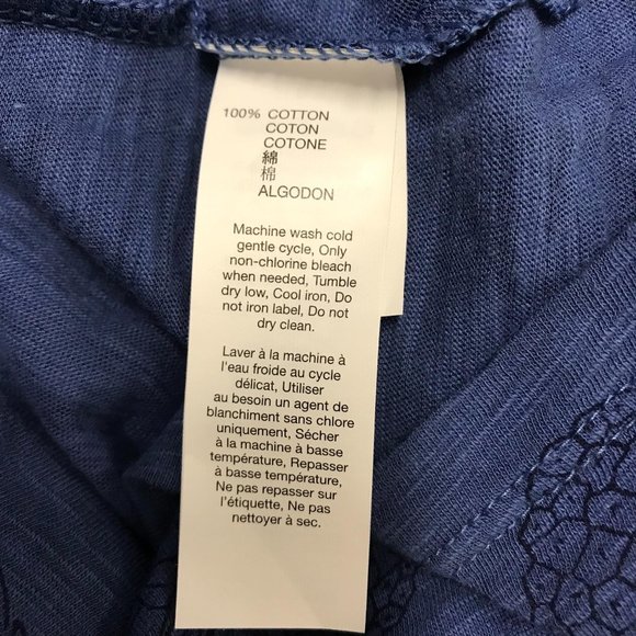 Gap Body Womens Blue Pineapple Print Scoop Neck Tank Top Size XL - Picture 5 of 7